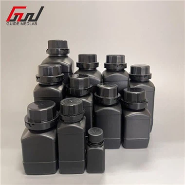 زجاجة كاشف بلاستيكية مربعة